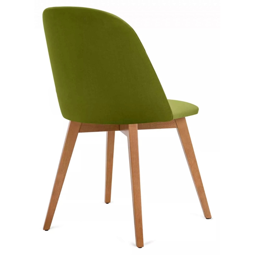 Scaun de dining RIFO 86x48 cm verde deschis/stejar deschis