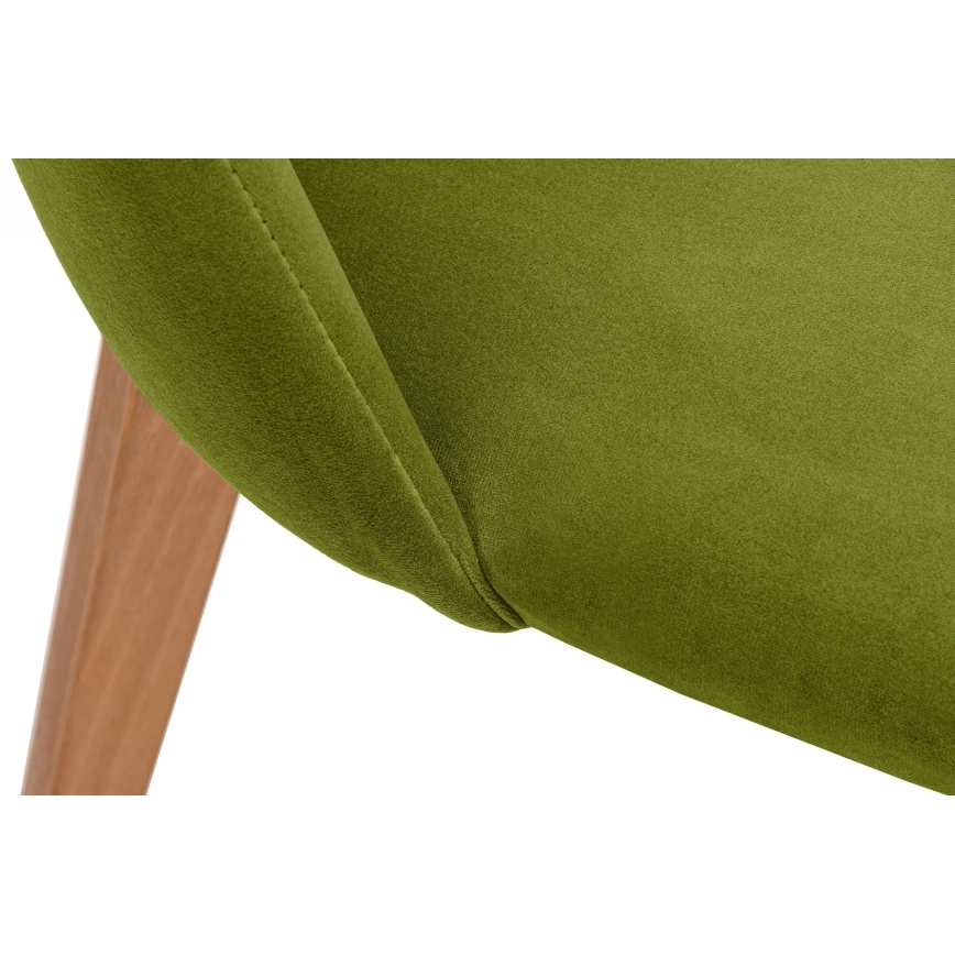 Scaun de dining RIFO 86x48 cm verde deschis/stejar deschis