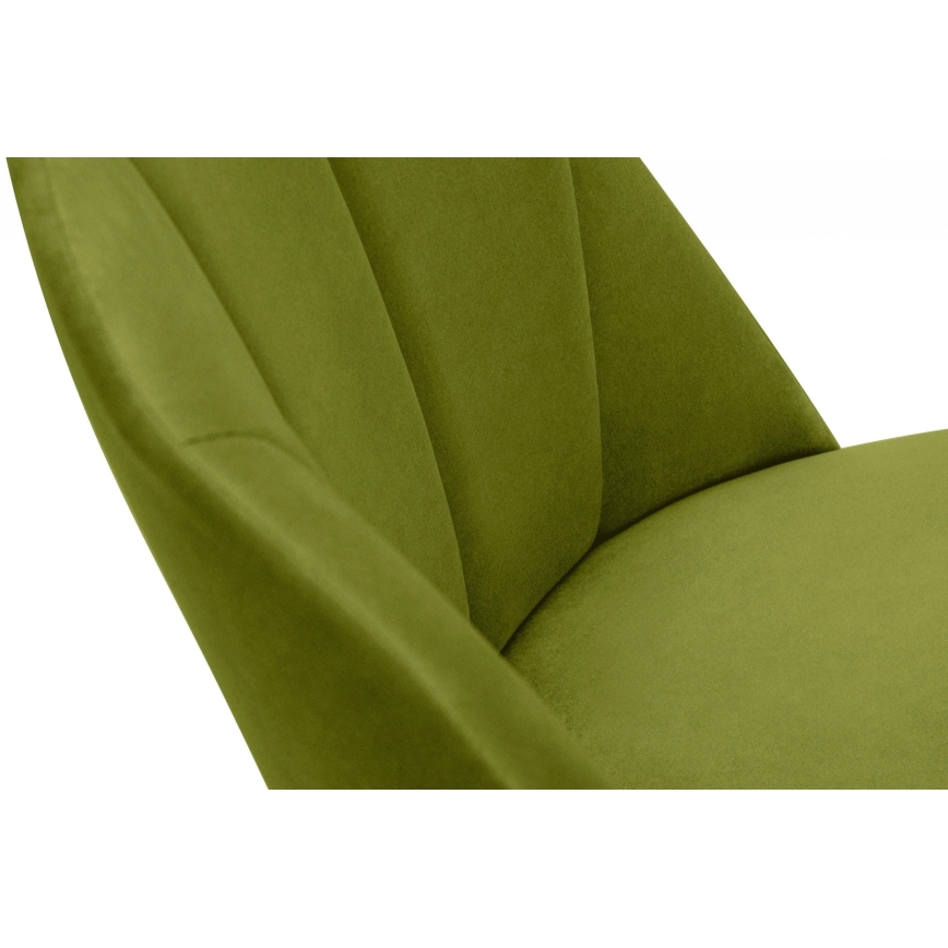Scaun de dining RIFO 86x48 cm verde deschis/stejar deschis