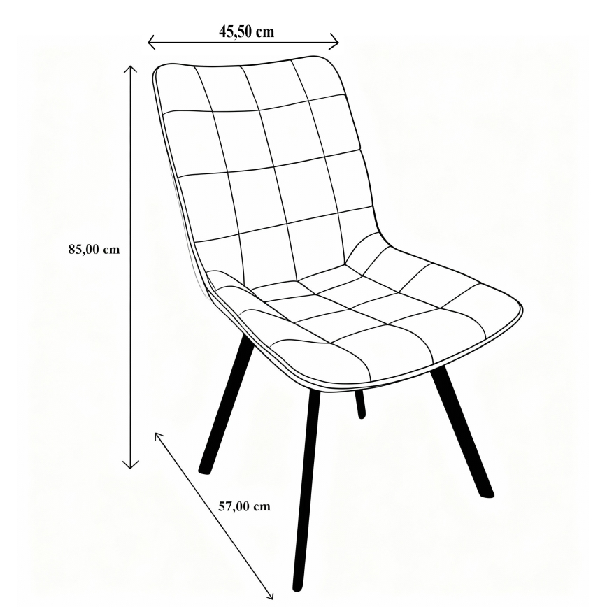 Scaun de sufragerie ADINA bej