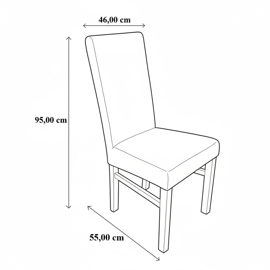 Scaun de sufragerie ALISON gri/alb