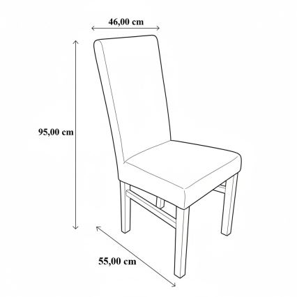 Scaun de sufragerie ALISON maro/fag