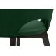 Scaun de sufragerie BOVIO 86x48 cm verde închis/fag
