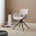 Scaun de sufragerie Eglo 82x58 cm crem/negru