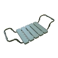 Scaun pentru cadă 84 x 13 cm, argintiu/alb