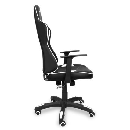 Scaun pentru jocuri video CONNECT IT CGC-0700-WH LeMans Pro negru/alb