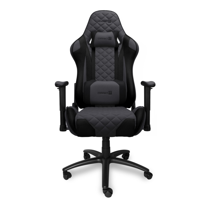 Scaun pentru jocuri video CONNECT IT CGC-1200-GY Monaco Pro gri/negru