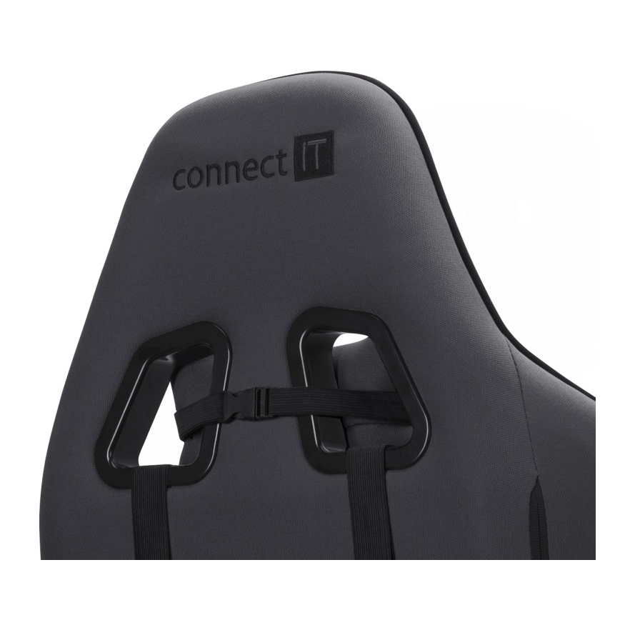 Scaun pentru jocuri video CONNECT IT CGC-1200-GY Monaco Pro gri/negru