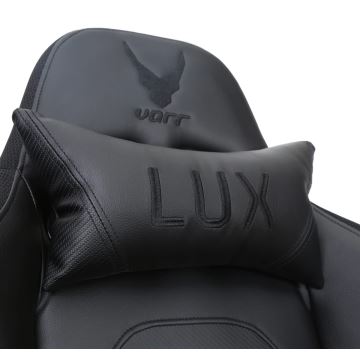Scaun pentru jocuri video VARR Lux negru cu retroiluminare LED RGB + telecomandă