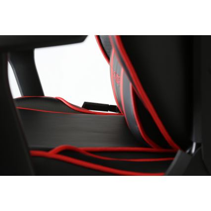 Scaun pentru jocuri video VARR Monza negru/roșu