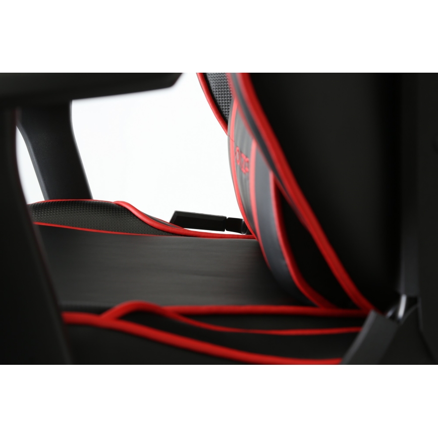 Scaun pentru jocuri video VARR Monza negru/roșu