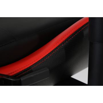 Scaun pentru jocuri video VARR Silverstone negru/roșu