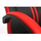 Scaun pentru jocuri video VARR Slide negru/roșu