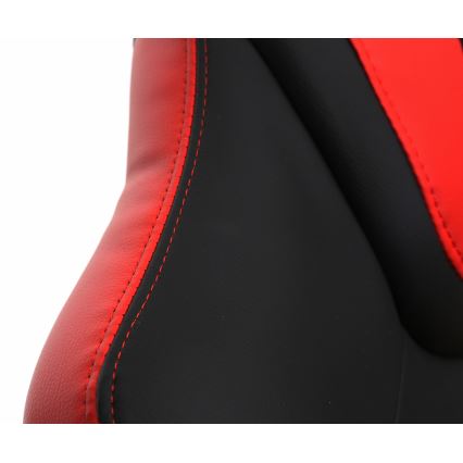 Scaun pentru jocuri video VARR Slide negru/roșu