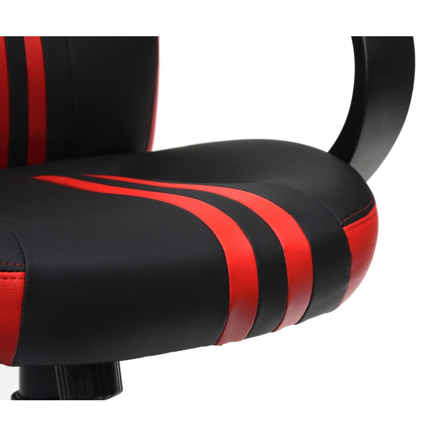 Scaun pentru jocuri video VARR Slide negru/roșu