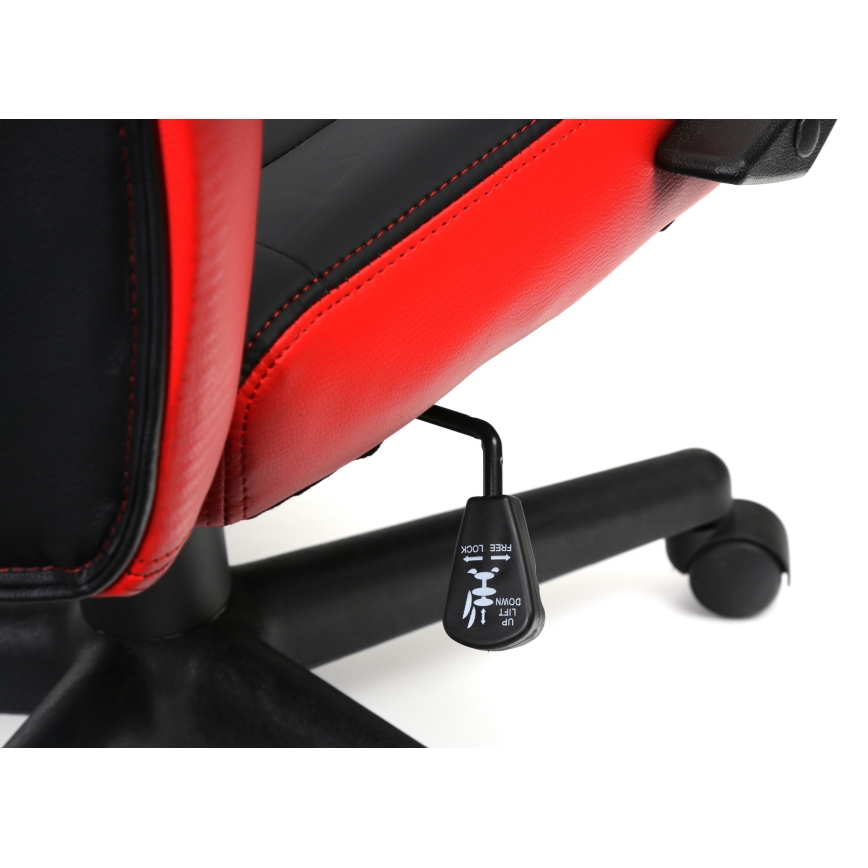 Scaun pentru jocuri video VARR Slide negru/roșu