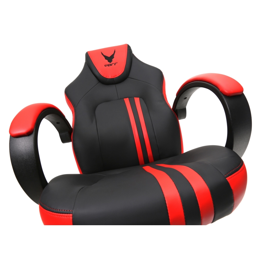 Scaun pentru jocuri video VARR Slide negru/roșu