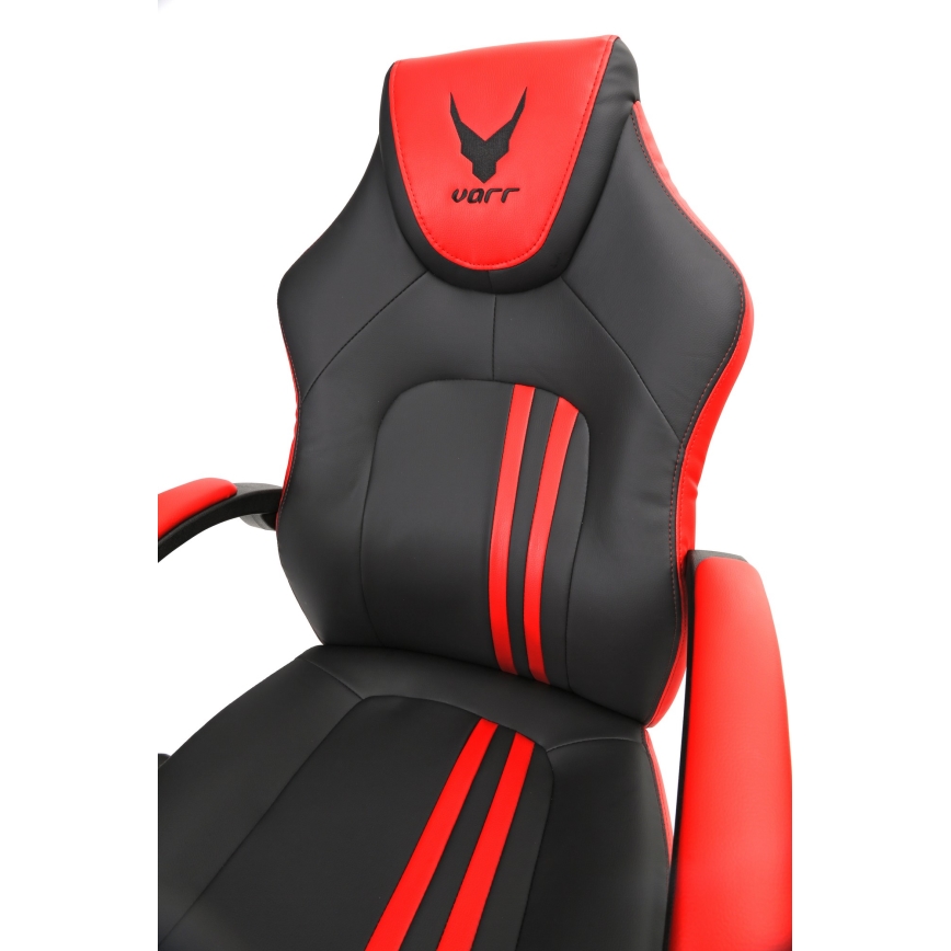 Scaun pentru jocuri video VARR Slide negru/roșu