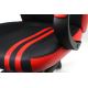 Scaun pentru jocuri video VARR Slide negru/roșu