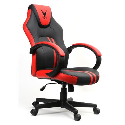Scaun pentru jocuri video VARR Slide negru/roșu