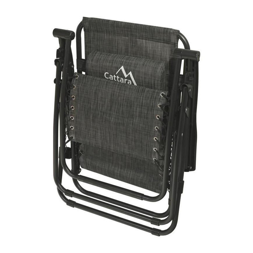 Scaun pliabil ajustabil antracit