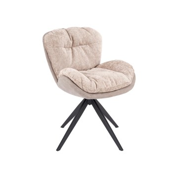 Scaun rotativ de dining VIDA 1 buc bej
