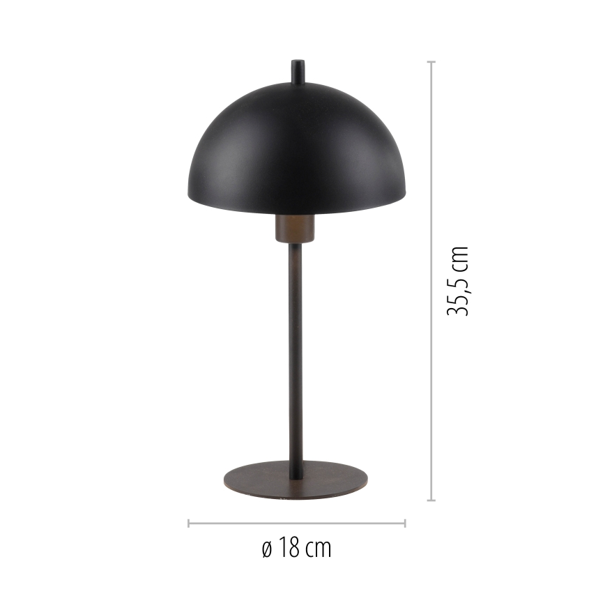 Schöner Wohnen 11726-18 - Lampă de masă ALI, 1xE14/15W/230V, neagră