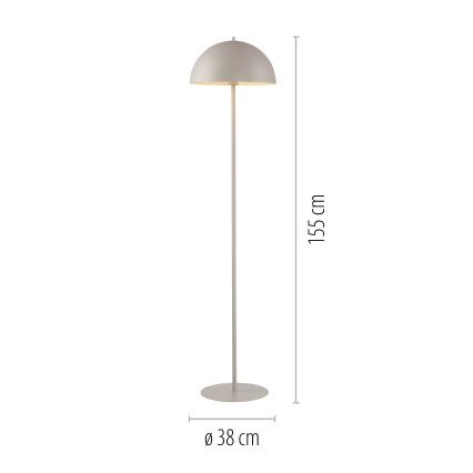 Schöner Wohnen 11727-39 - Lampă de podea ALI 1xE27/25W/230V gri
