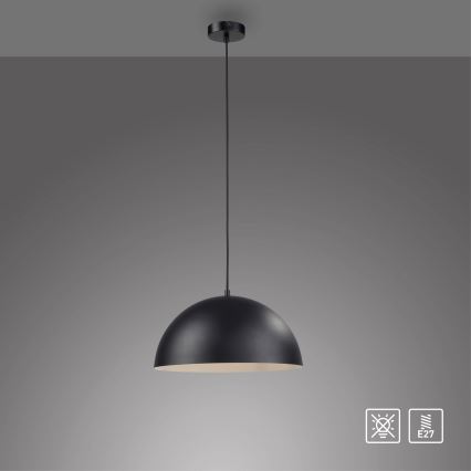 Schöner Wohnen 11728-18 - Lampă suspendată ALI pe cablu, 1xE27/25W/230V, Ø 38 cm, negru