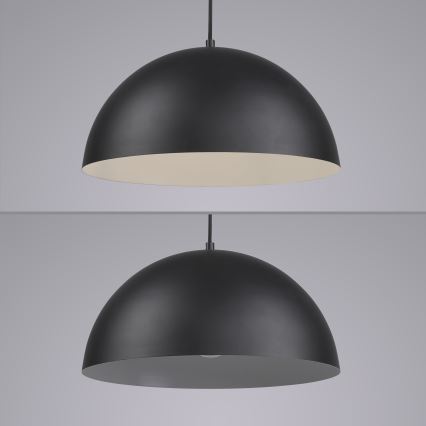 Schöner Wohnen 11728-18 - Lampă suspendată ALI pe cablu, 1xE27/25W/230V, Ø 38 cm, negru