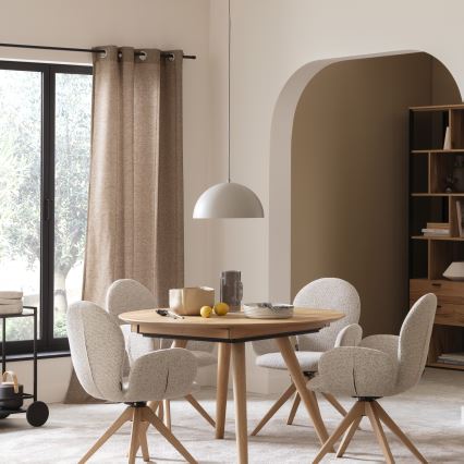 Schöner Wohnen 11728-39 - Lustră suspendată ALI pe cablu 1xE27/25W/230V Ø 38 cm, gri