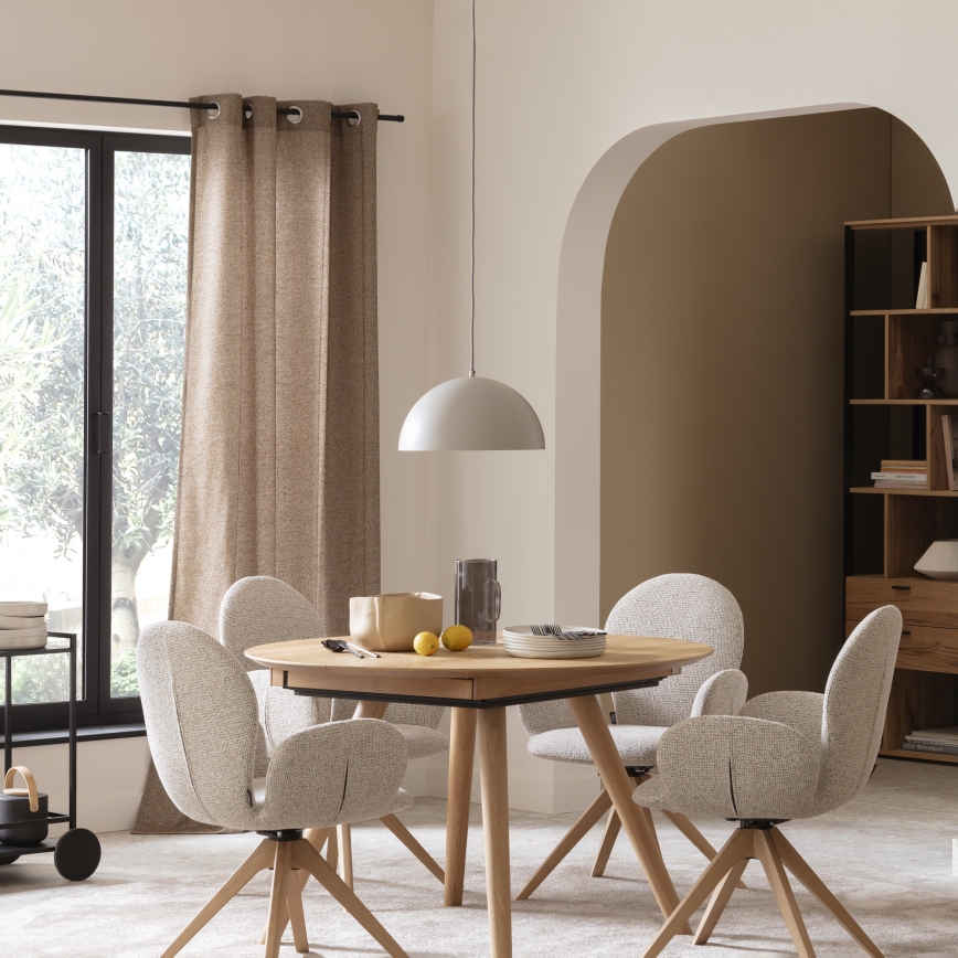 Schöner Wohnen 11728-39 - Lustră suspendată ALI pe cablu 1xE27/25W/230V Ø 38 cm, gri