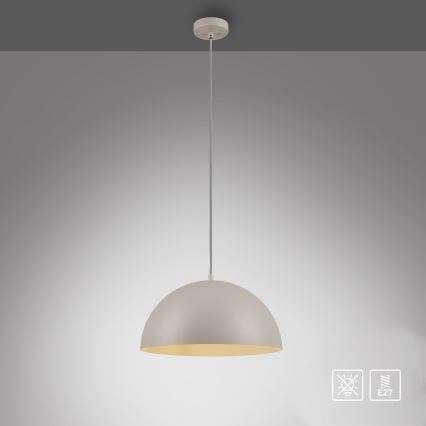 Schöner Wohnen 11728-39 - Lustră suspendată ALI pe cablu 1xE27/25W/230V Ø 38 cm, gri