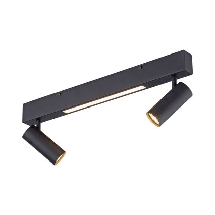 Schöner Wohnen DANTE 11793-18 - Spot LED 2xGU10/10W/230V + LED/7,2W, negru