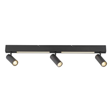 Schöner Wohnen 11794-18 - Spot LED DANTE 3xGU10/10W/230V + LED/14,4W negru