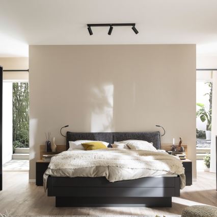 Schöner Wohnen 11794-18 - Spot LED DANTE 3xGU10/10W/230V + LED/14,4W negru