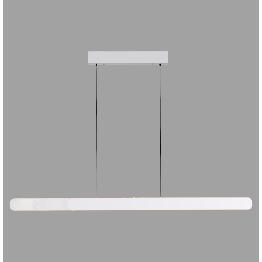 Schöner Wohnen 12577-16 - Pendul LED compatibil cu dimmer pe cablu ADRIANA ROUND 2xLED/24W/230V 2700/3000/3500/4000/5000K 160 cm alb