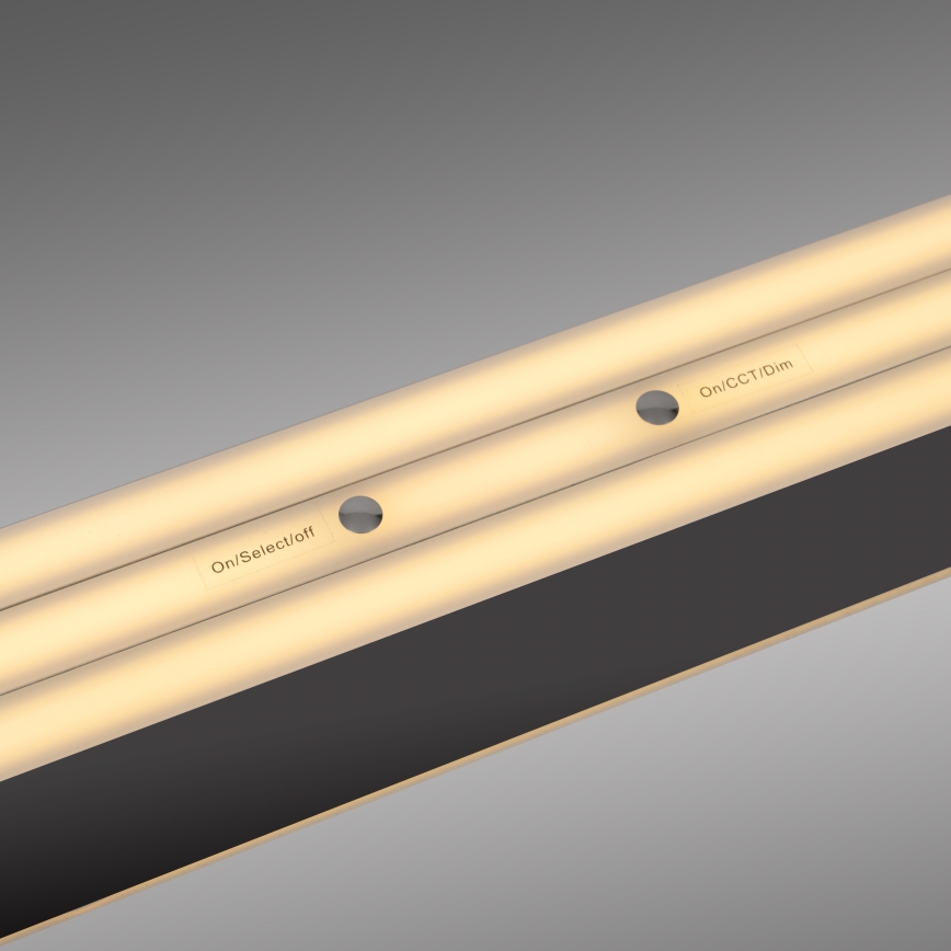 Schöner Wohnen 12577-18 - Lustră LED dimabilă pe cablu ADRIANA ROUND 2xLED/24W/230V 2700/3000/3500/4000/5000K 160 cm neagră