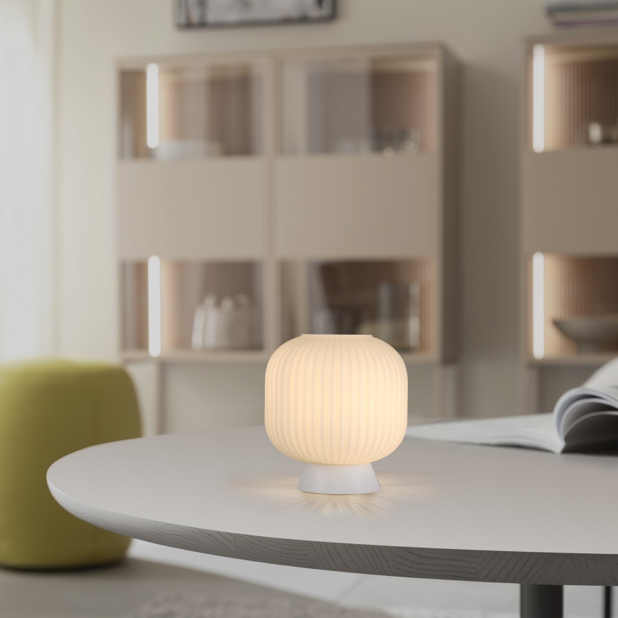 Schöner Wohnen 13573-16 - Lampă de masă NAMI 1xE27/25W/230V, albă