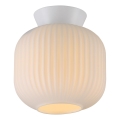 Schöner Wohnen 13574-16 - Plafonieră NAMI 1xE27/25W/230V, diam. 20 cm, albă