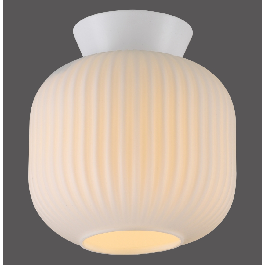 Schöner Wohnen 13574-16 - Plafonieră NAMI 1xE27/25W/230V, diam. 20 cm, albă