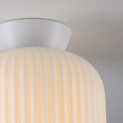 Schöner Wohnen 13574-16 - Plafonieră NAMI 1xE27/25W/230V, diam. 20 cm, albă