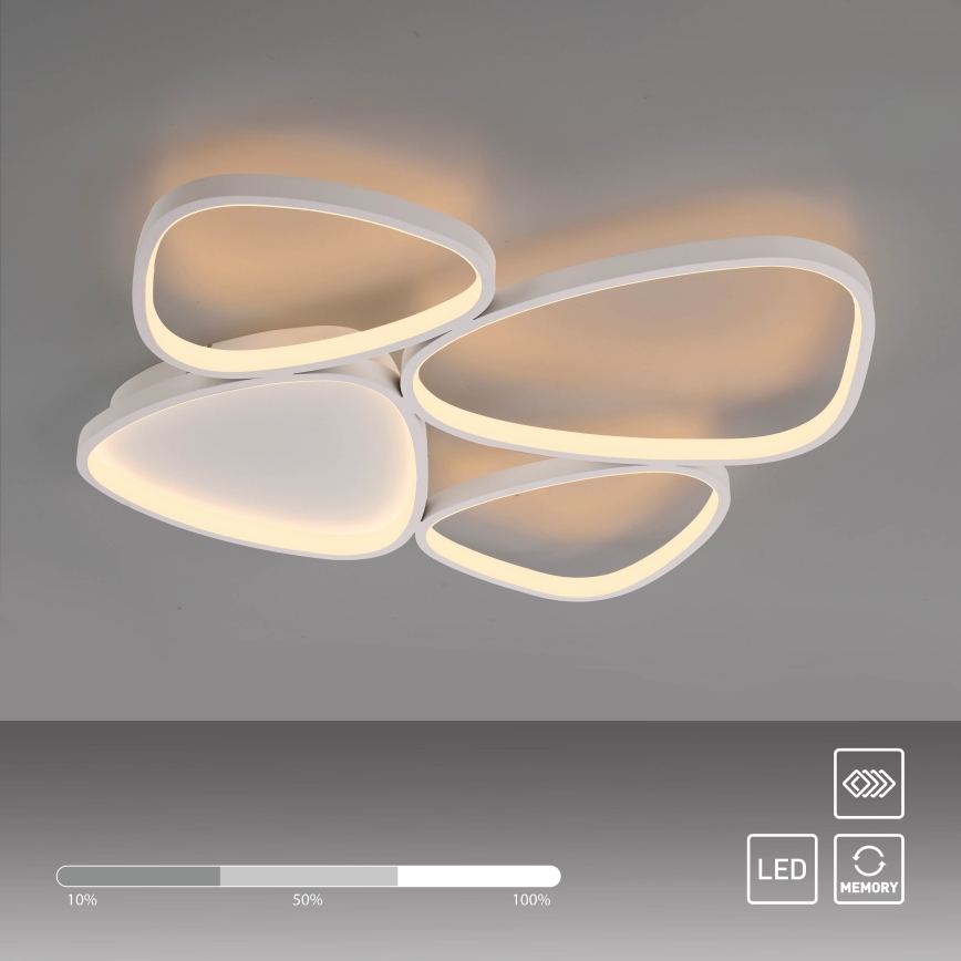 Schöner Wohnen 14038-16 - Plafonieră LED dimmabilă PEBBLES LED/35,5W/230V albă