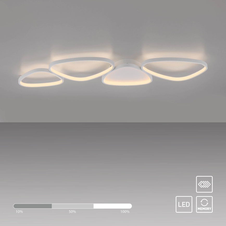 Schöner Wohnen 14039-16 - Plafonieră LED dimerizabilă PEBBLES LED/35,5W/230V albă