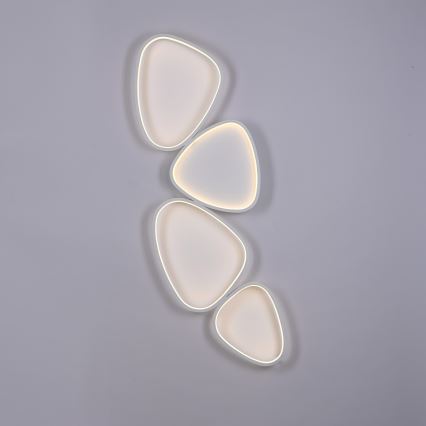 Schöner Wohnen 14039-16 - Plafonieră LED dimerizabilă PEBBLES LED/35,5W/230V albă