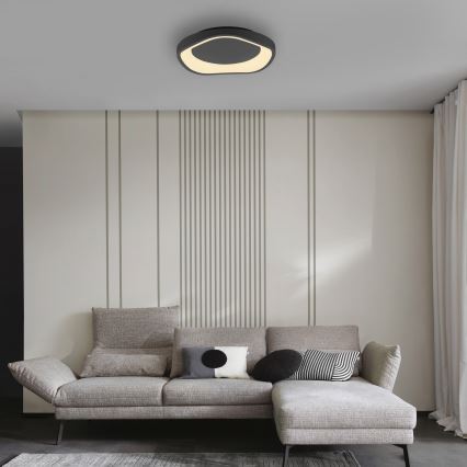 Schöner Wohnen 14233-18 - Plafonieră LED dimabilă MONTA, 21 W, 230 V, Ø 40 cm, negru
