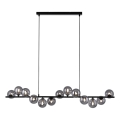 Schöner Wohnen 14504-18 - Lustră LED suspendată pe cablu DUBAI, 13xG9/3W/230V, 118 m, negru/fumuriu