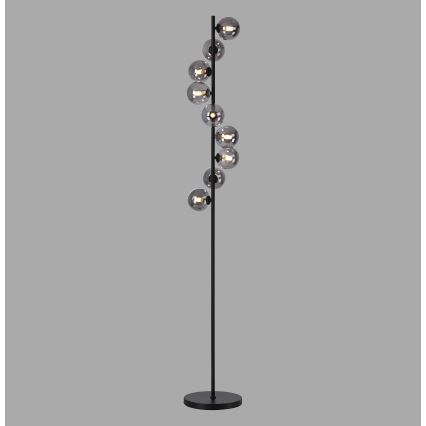 Schöner Wohnen 14506-18 - Lampadar LED DUBAI 9xG9/3W/230V negru/fumuriu
