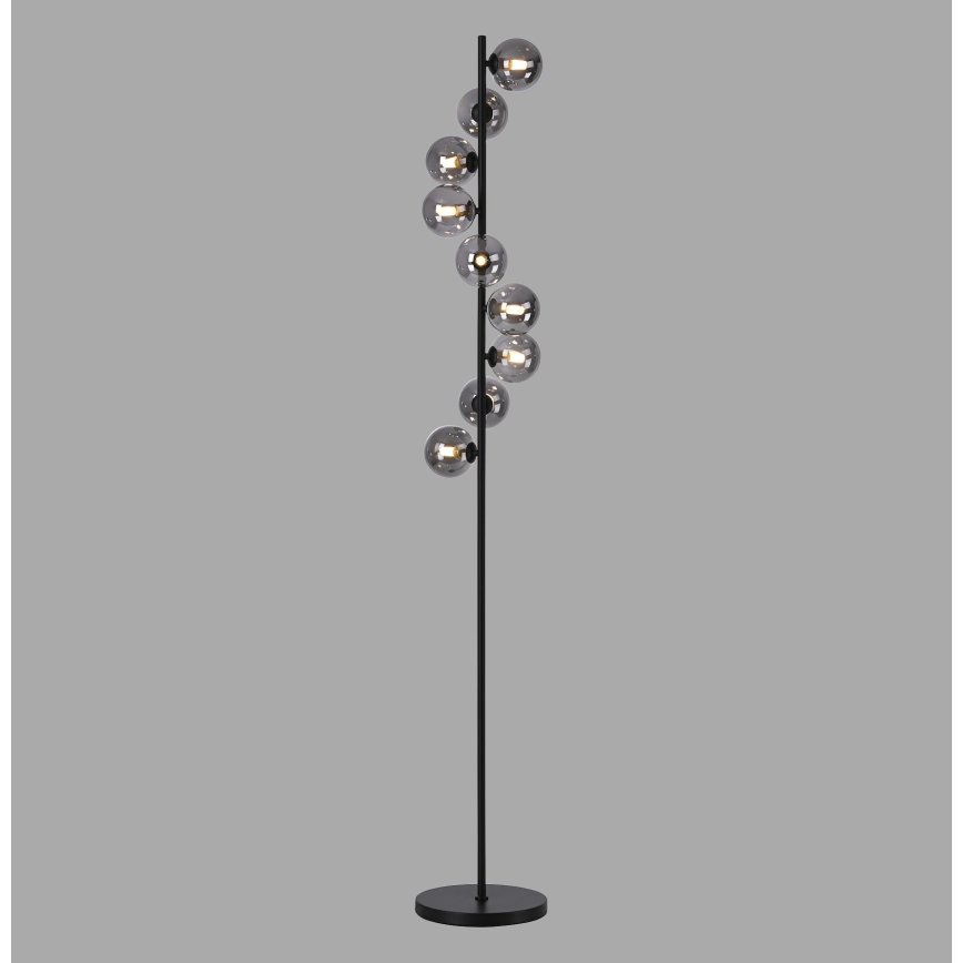 Schöner Wohnen 14506-18 - Lampadar LED DUBAI 9xG9/3W/230V negru/fumuriu