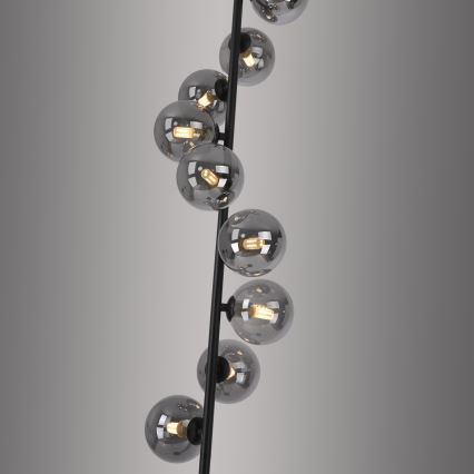 Schöner Wohnen 14506-18 - Lampadar LED DUBAI 9xG9/3W/230V negru/fumuriu